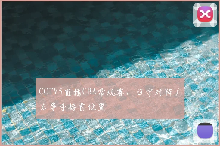 CCTV5直播CBA常规赛，辽宁对阵广东争夺榜首位置